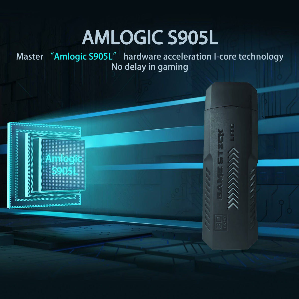 UTBOX X2 Pro game stick with Amlogic S905L core technology graphic
