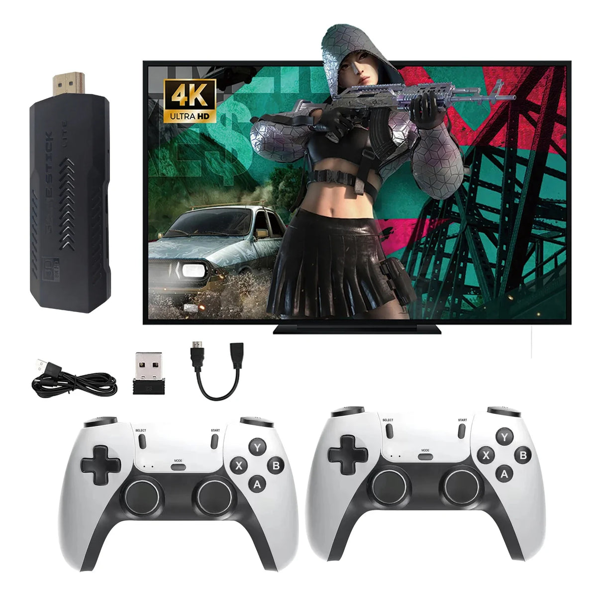 UTBOX X2 Pro Retro-Game-Stick-Konsole, 128 GB, 4K-HDMI